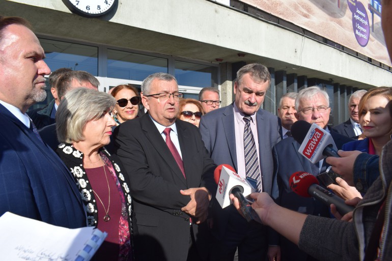 Minister Andrzej Adamczyk z wizytą w regionie