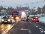 „Trzeźwy poranek” w powiecie sandomierskim. Wpadł kierowca ciężarówki