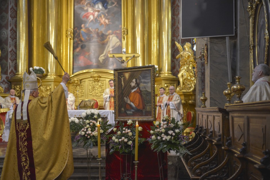 [FOTO] Biskup Jan Piotrowski poświęcił obraz św. Karola Boromeusza