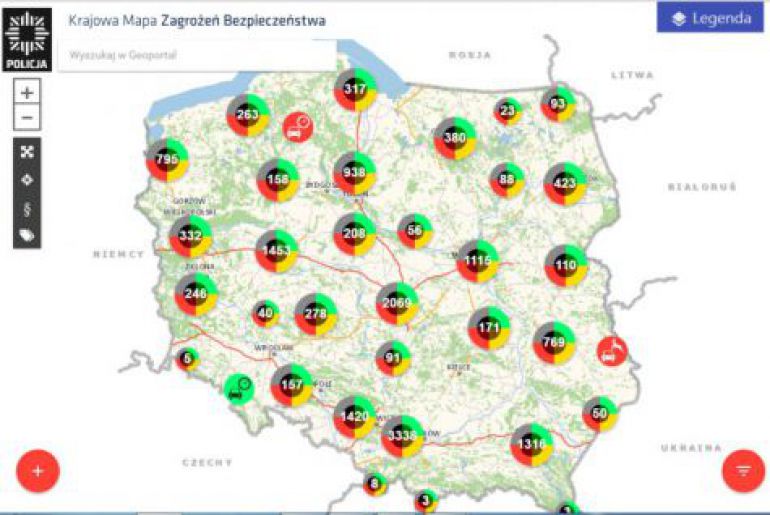 Mapa Zagrożeń działa już pięć miesięcy. Najwięcej zgłoszeń w Kielcach i powiecie