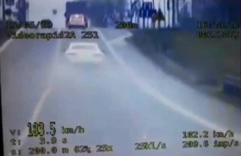 [VIDEO] Pędził przez Kielce 180 km/h