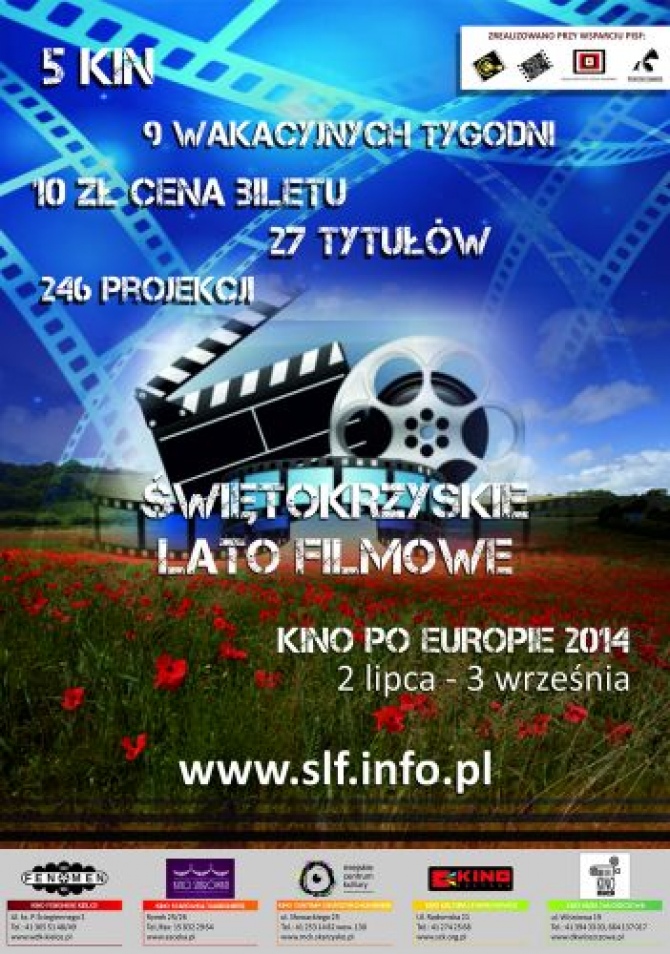 Świętokrzyskie Lato Filmowe czyli Kino po Europie 2014