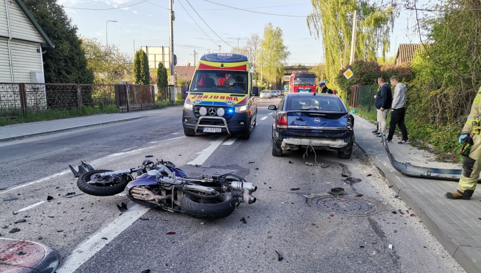 [AKTUALIZACJA] Wypadek na ulicy Malików w Kielcach