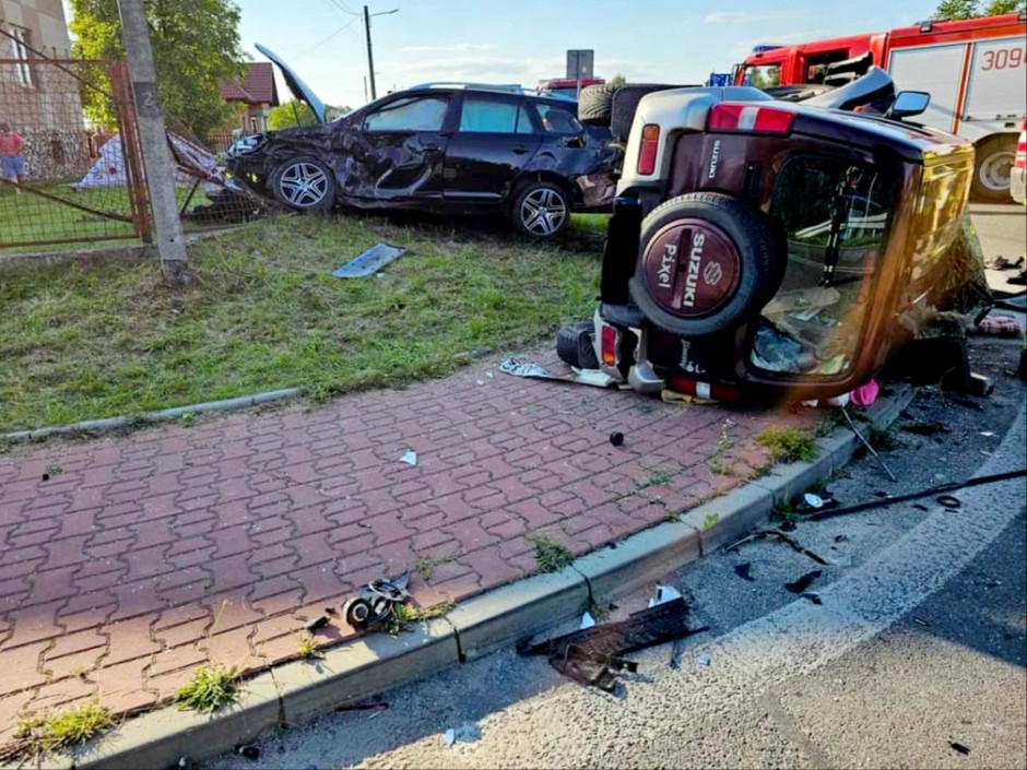 Wypadek w gminie Bodzentyn. Ranne dwie kobiety