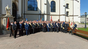 Dziękczynna pielgrzymka Rycerzy Kolumba do Miechowa