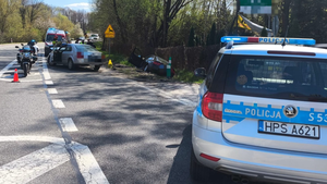 Dwie osobówki zderzyły się w miejscowości Łukawa