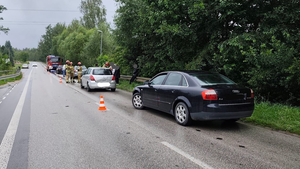 Karambol w Ciekotach. Jedna osoba w szpitalu