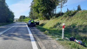 Potrącono rowerzystę w Borku Klimontowskim