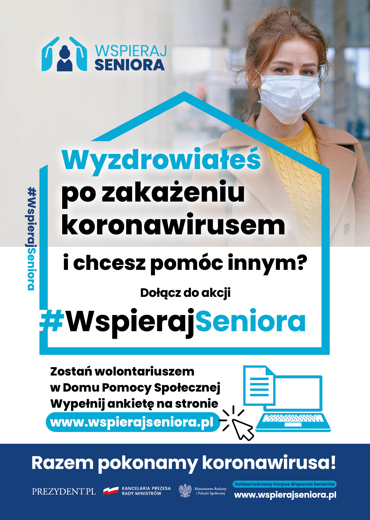plakat dla wolontariusza ozdrowieńca 