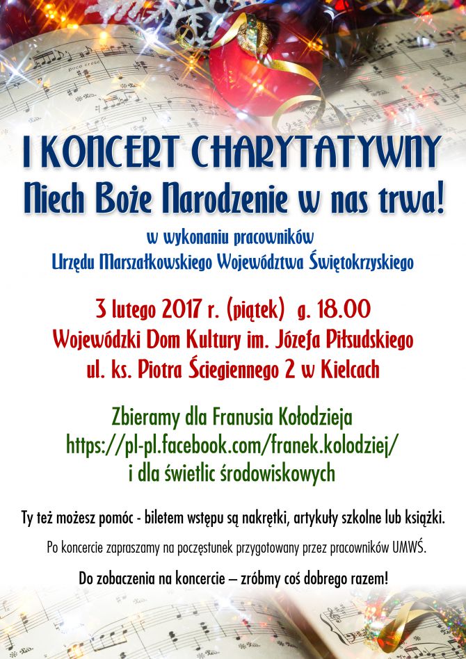 „Marszałkowskie Kolędowanie - Niech Boże Narodzenie w nas trwa!”