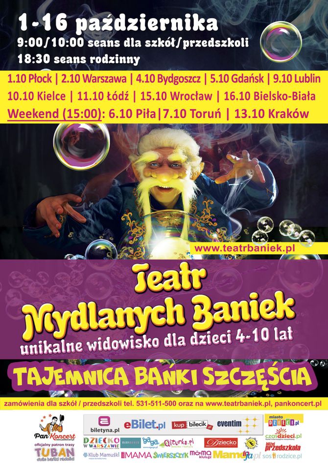 Teatr Baniek Mydlanych zaprasza