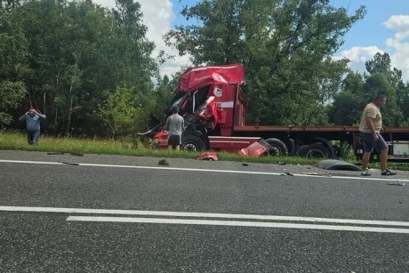 Dwie ciężarówki zderzyły się w Mikułowicach