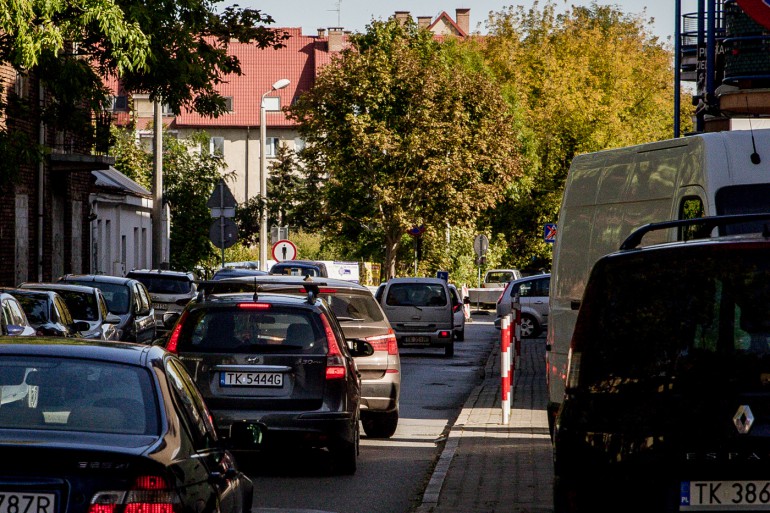 Przedłuży się remont skrzyżowania w centrum Kielc