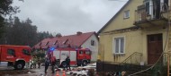 Pożar zabytkowego budynku w Zagnańsku