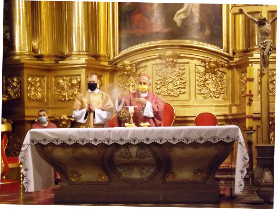 Biskup Jan Piotrowski odprawił Mszę Świętą w intencji papieża Franciszka