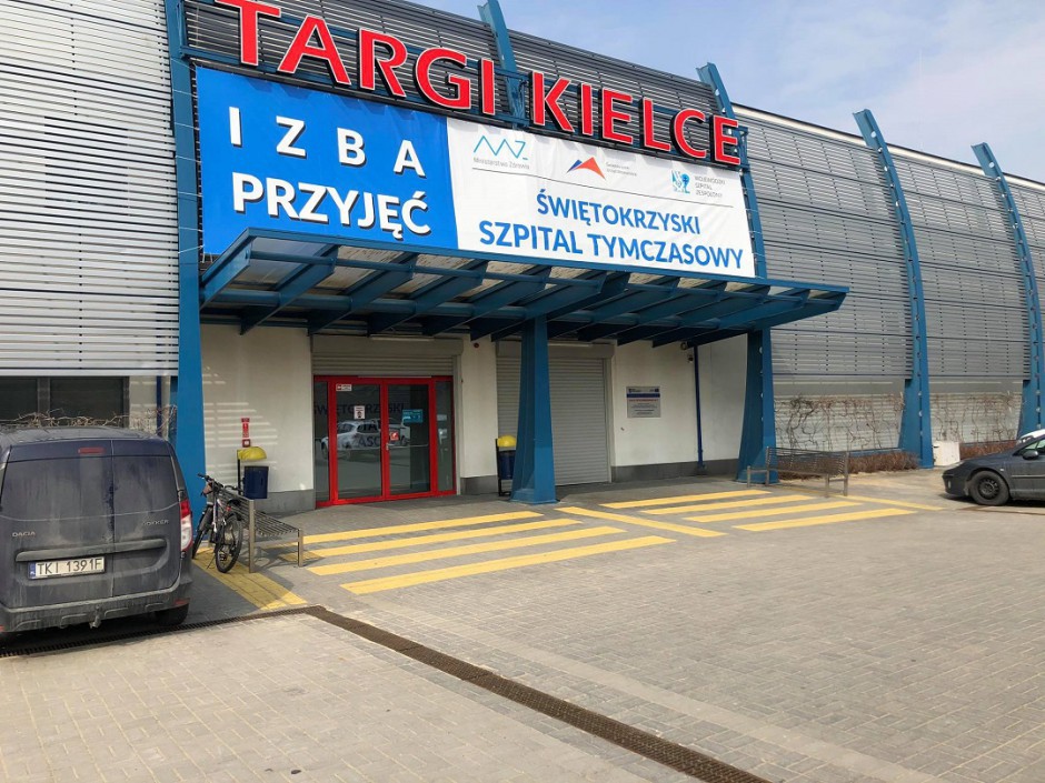 Szpital Tymczasowy w Targach Kielce zapełnia się