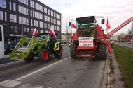 Rolnicy zablokowali centrum Kielc