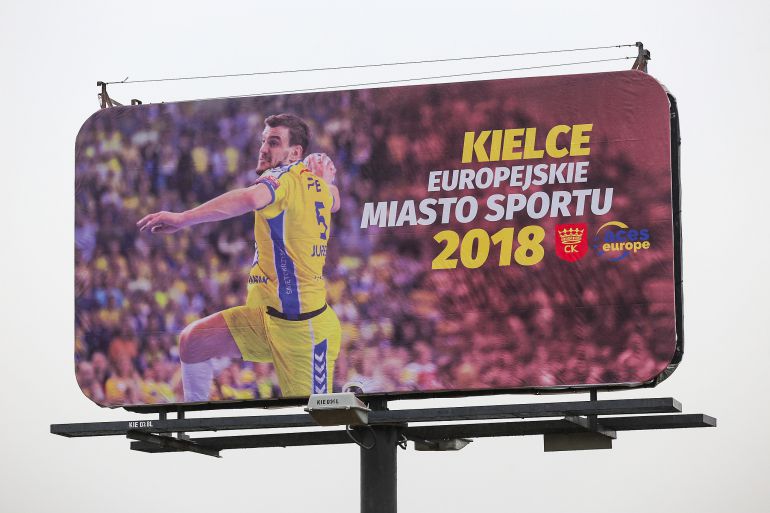 Nowe billboardy promujące Kielce jako Europejskie Miasto Sportu