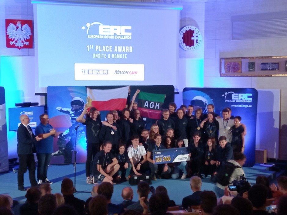 AGH Space Systems zwycięzcą European Rover Challenge