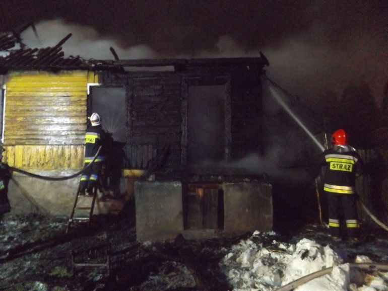 Pożar domu w Belnie. Jedna osoba nie żyje