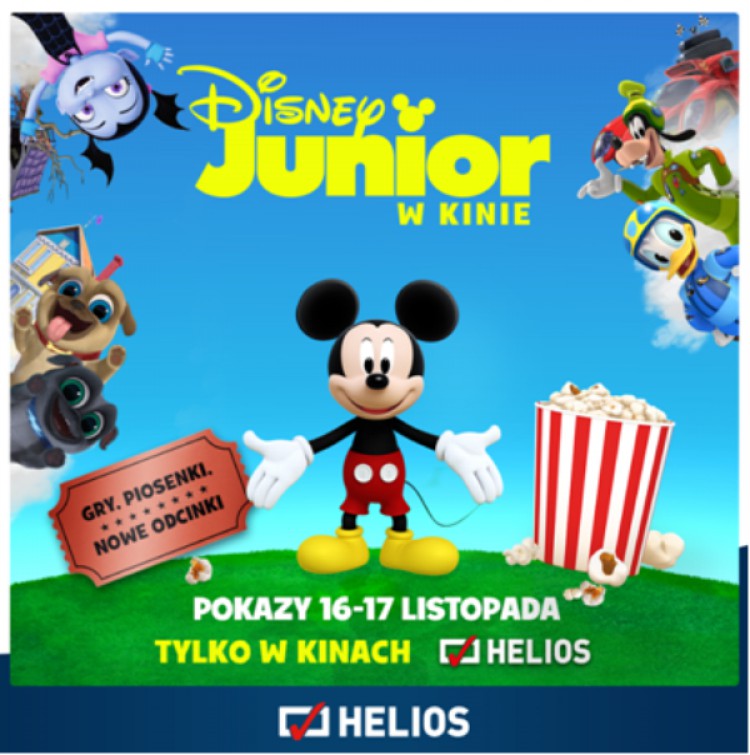 Disney Junior w kinie - kolejna edycja w Heliosie 16-17 listopada