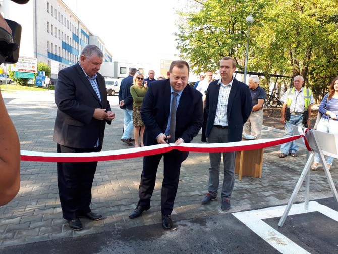 Otwarto nowy wjazd do Wojewódzkiego Szpitala Zespolonego