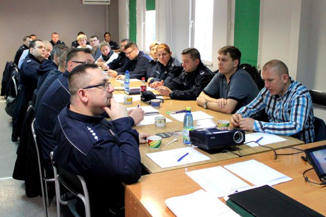 Warsztaty szkoleniowe dla Komendy Miejskiej Policji w Kielcach