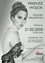 Wernisaż wystawy rysunku i malarstwa Mariusza Wójcika