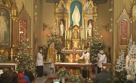 Biskup Jan Piotrowski odprawił Mszę Świętą w Sanktuarium Bożego Miłosierdzia w Łagiewnikach