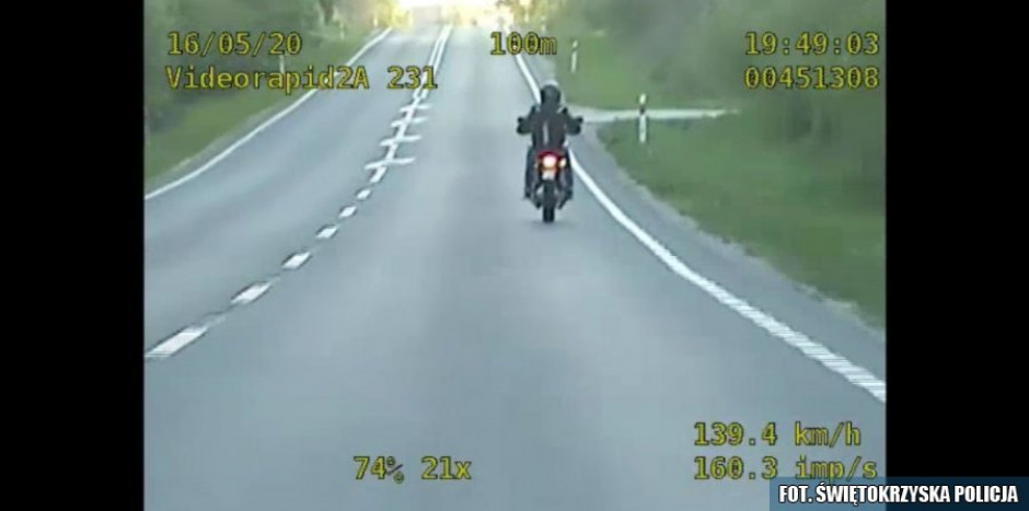 [WIDEO] Policyjny pościg za motocyklistą