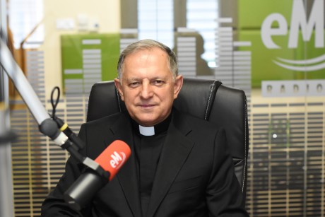 Arcybiskup Mieczysław Mokrzycki z wizytą w Radiu eM. „Cieszę się, że mogłem odwiedzić diecezję kielecką