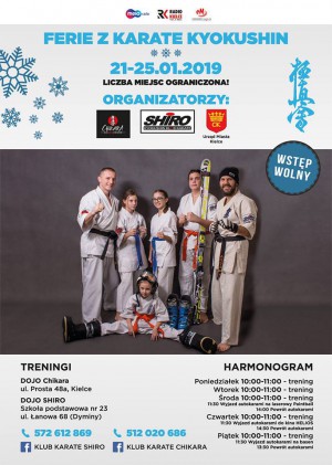 Ferie zimowe z  Klubem Karate Kyokushin Shiro