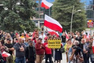 [FOTO+ WIDEO] "Polak w Polsce gospodarzem" Konfederacja protestowała przeciwko nielegalnej migracji