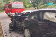 Wypadek w Krzcięcicach. Trzy osoby w szpitalu