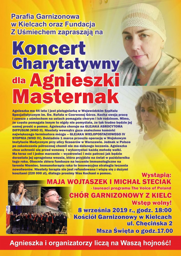 Koncert charytatywny dla Agnieszki Masternak