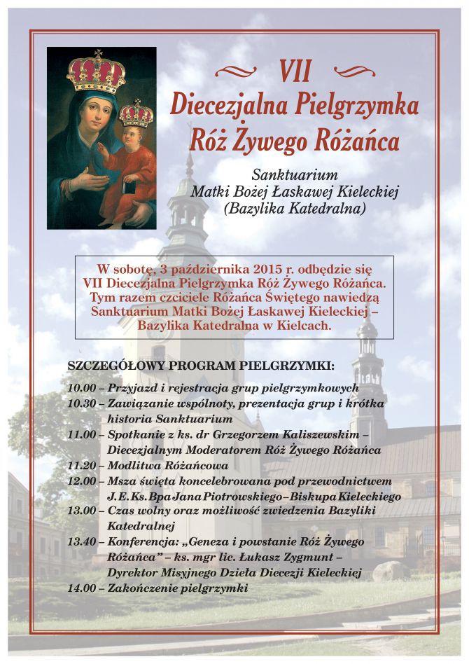 VII Diecezjalna Pielgrzymka Róż Żywego Różańca