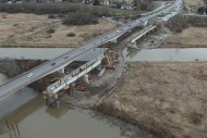 Połowa mostu w Sandomierzu już jest
