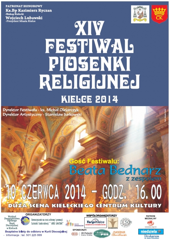 XIV Festiwal Piosenki Religijnej Kielce 2014 – finał