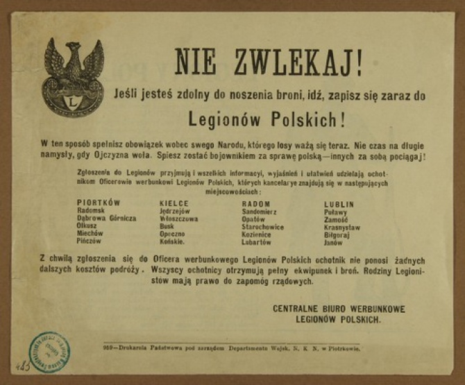 „Legiony Polskie 1914-2014” w Muzeum Narodowym w Kielcach