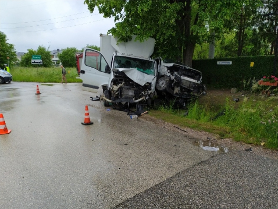 Wypadek drogowy w Sukowie