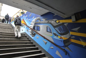 Murale w tunelu gotowe