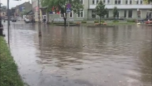 [VIDEO] Zalane kieleckie ulice