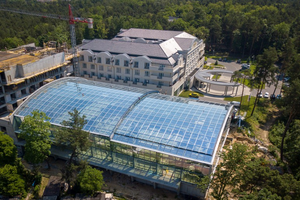 [VIDEO Z DRONA] Baseny Tropikalne prawie gotowe