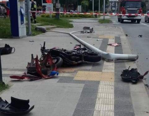 Policjanci poszukują świadków wypadku z udziałem motocyklisty