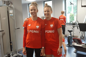 Siostry Więckowskie po zgrupowaniu. 