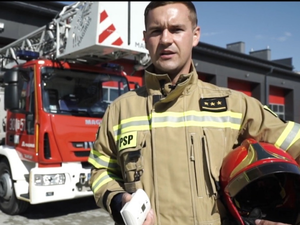 Kieleccy strażacy nakręcili spoty. Mają przypominać o bezpieczeństwie pożarowym