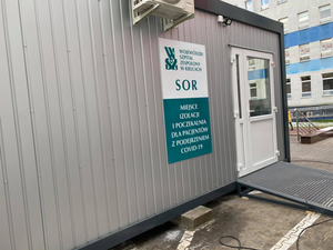Dodatkowe izolatki dla pacjentów szpitala na Czarnowie