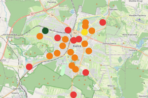 Bardzo zła jakość powietrza w Kielcach!