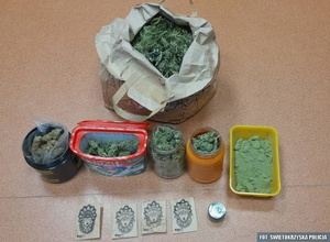 Narkotykowe zatrzymania. Przejęta amfetamina i marihuana