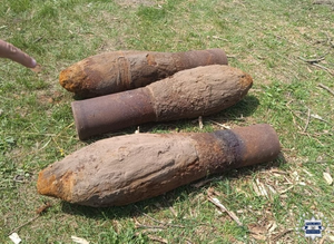 Rakiety w... podporach szopy. Niebezpieczna w interwencja w Ludwinowie